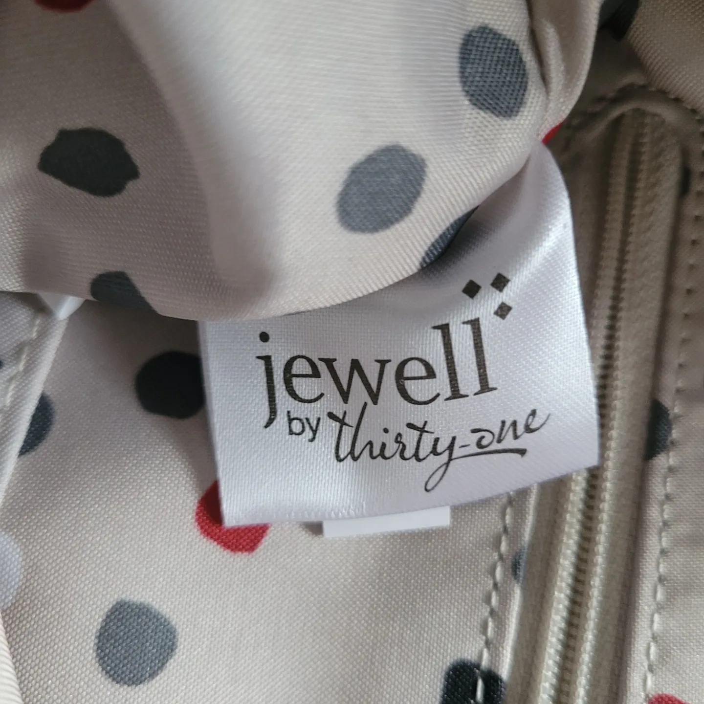 Jewell by Thirty-One Red Tote Bag image indicator(4)