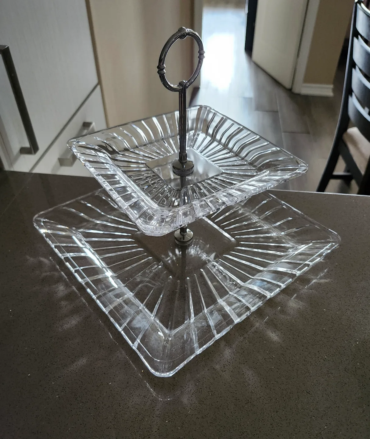 2 Tier Glass stand image indicator(2)
