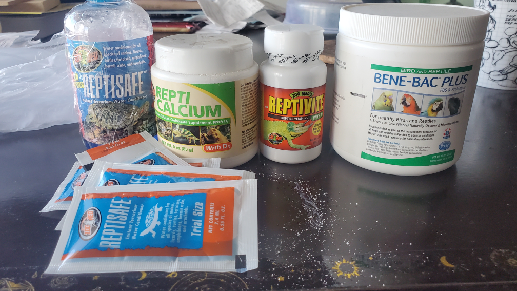 Reptisafe, Reptivite, Repti Calcium, Bene-Bac