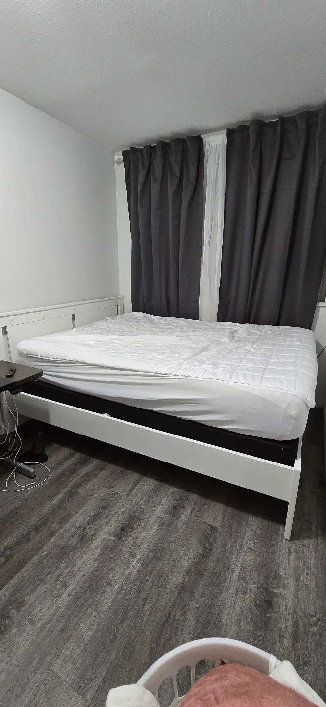 IKEA Queen Size Bed Frame, Mattress not included image indicator(2)