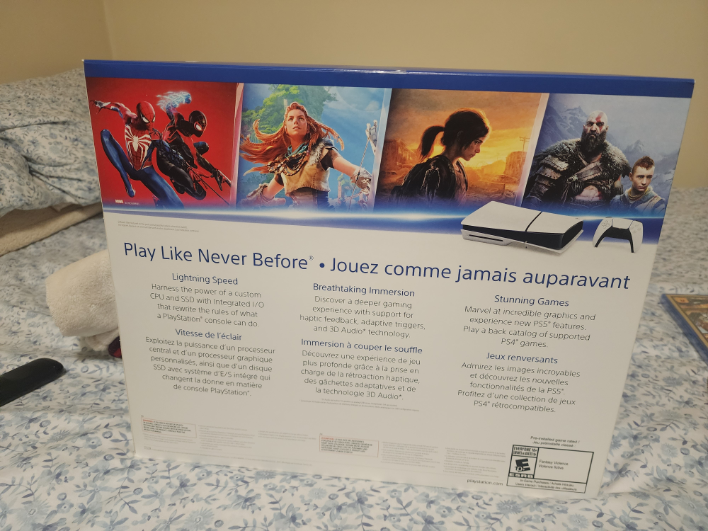 PlayStation 5 slim 1tb storage with 3 Games - photo 2