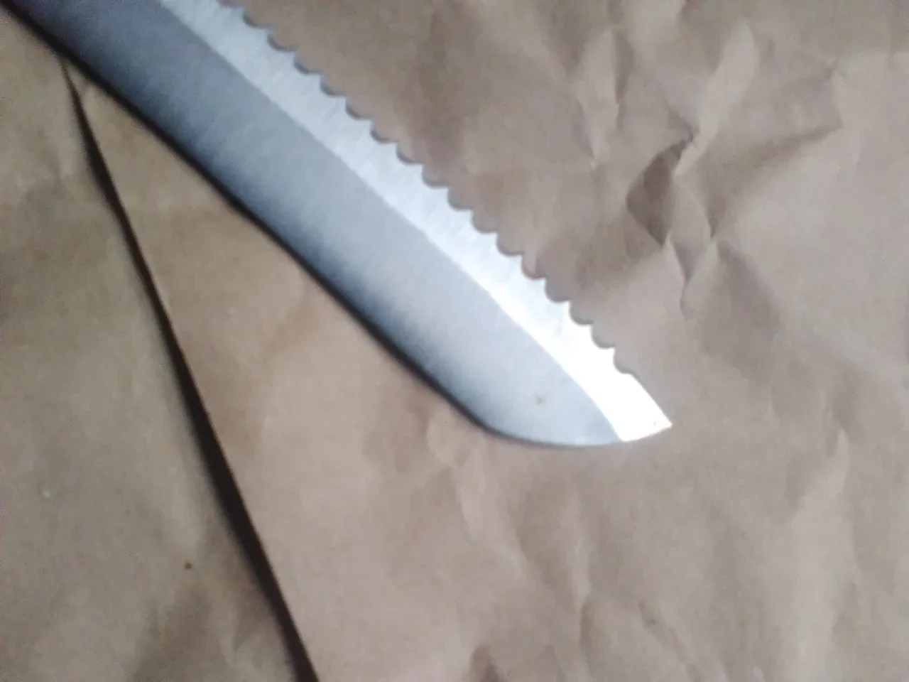 Stainless steel bread knife 💚 image indicator(3)