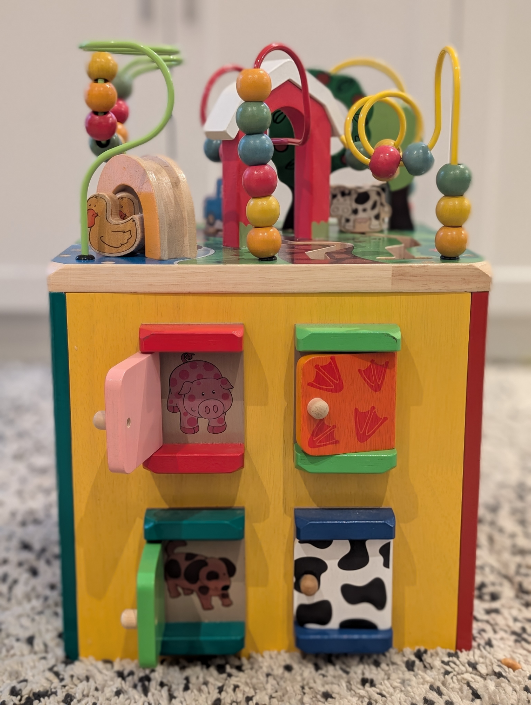 Wooden Activity Cube Toy for Toddlers - photo 3