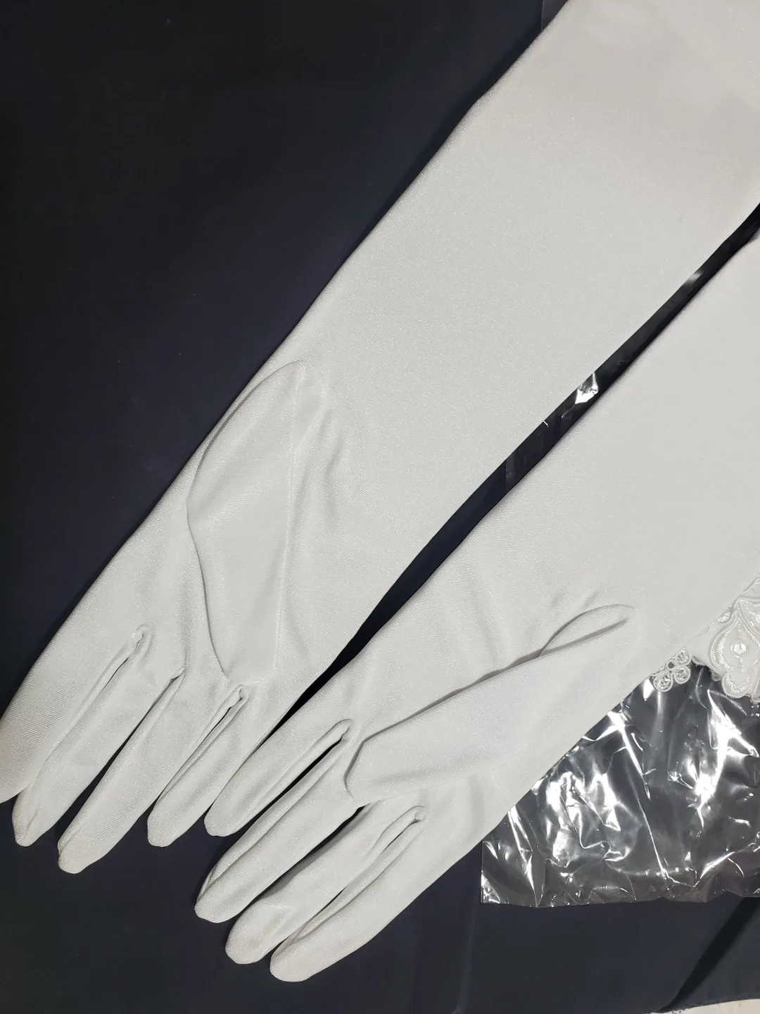 Elegant Bridal Set:  Handbag, Gloves, Necklace & Earrings, Shoes image indicator(3)