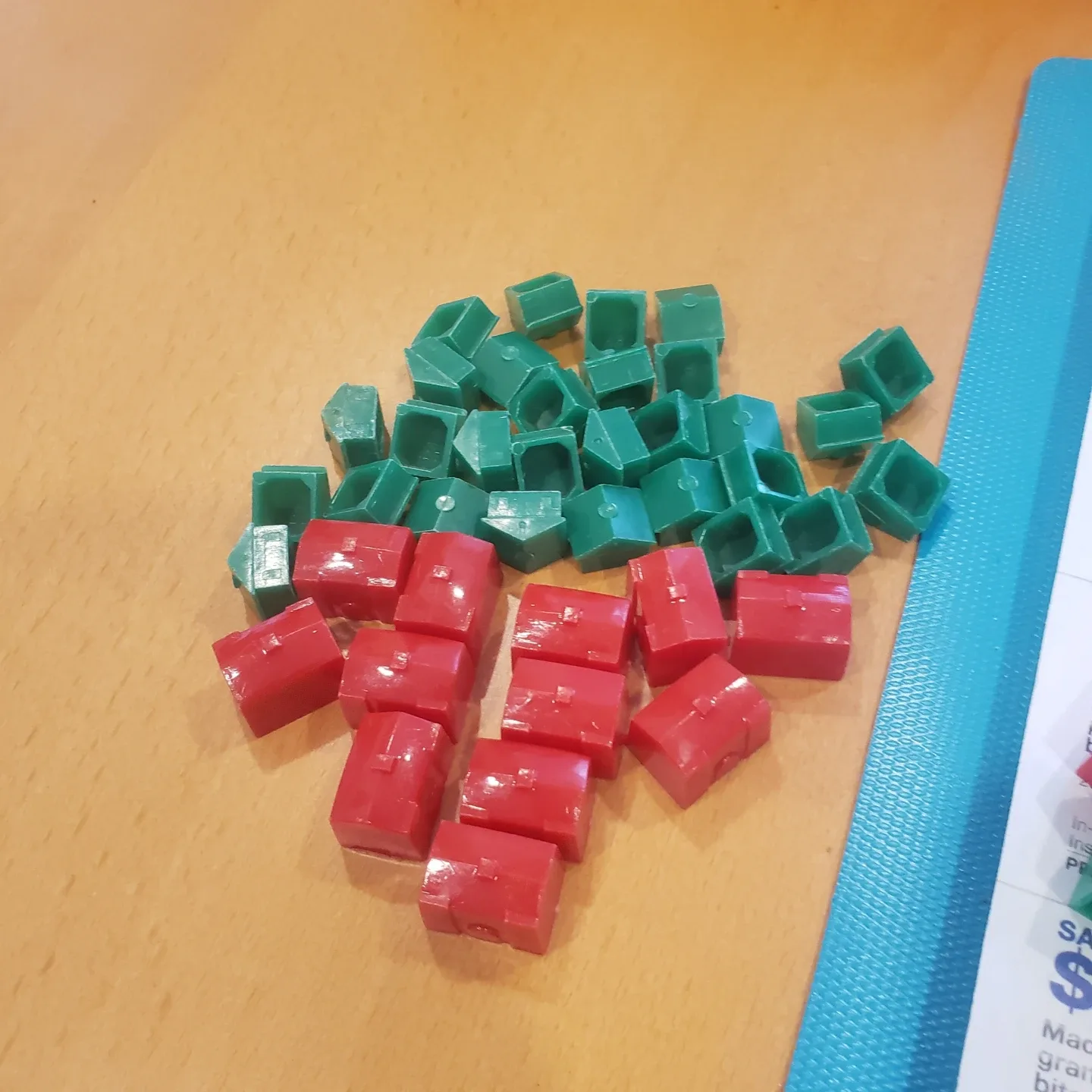 Vintage Monopoly Game Replacement Houses - Green, Red, & More! image indicator(7)