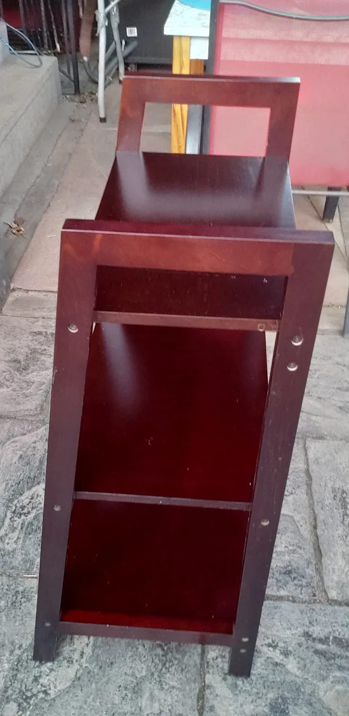 QUALITY 3 Tier Dark Brown Printer/Console/Miscellaneous Shelf image indicator(2)