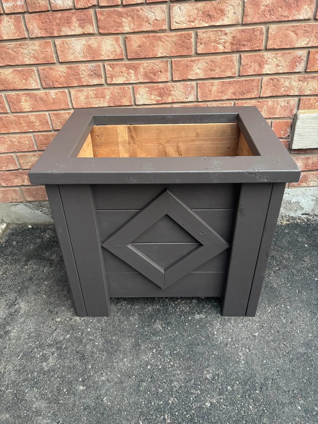 Dark Brown Wooden Planter Box (carpinoscreation) image indicator(2)