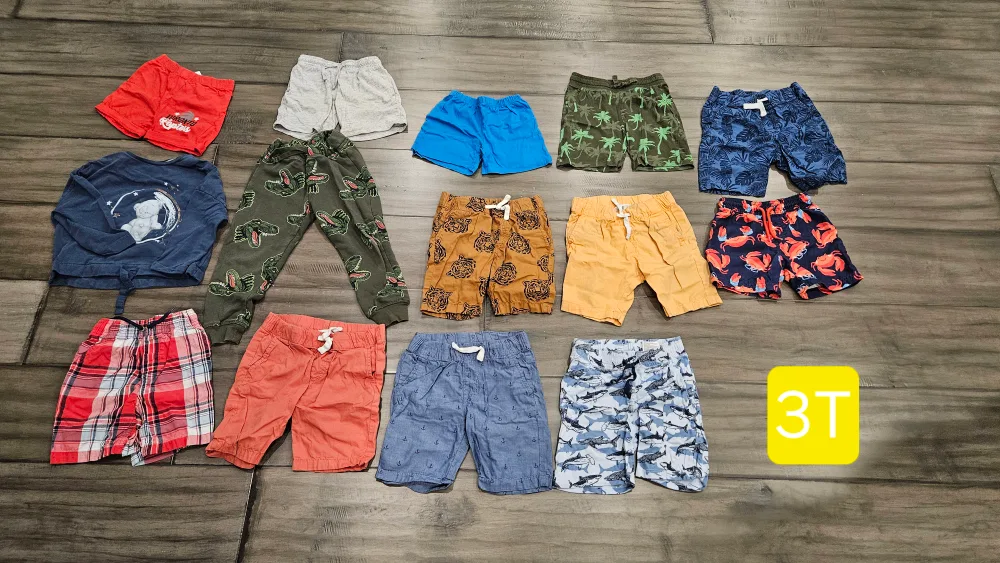 Huge Boys' 3T Clothing Bundle - Tops, Bottoms, Outerwear! image indicator(2)