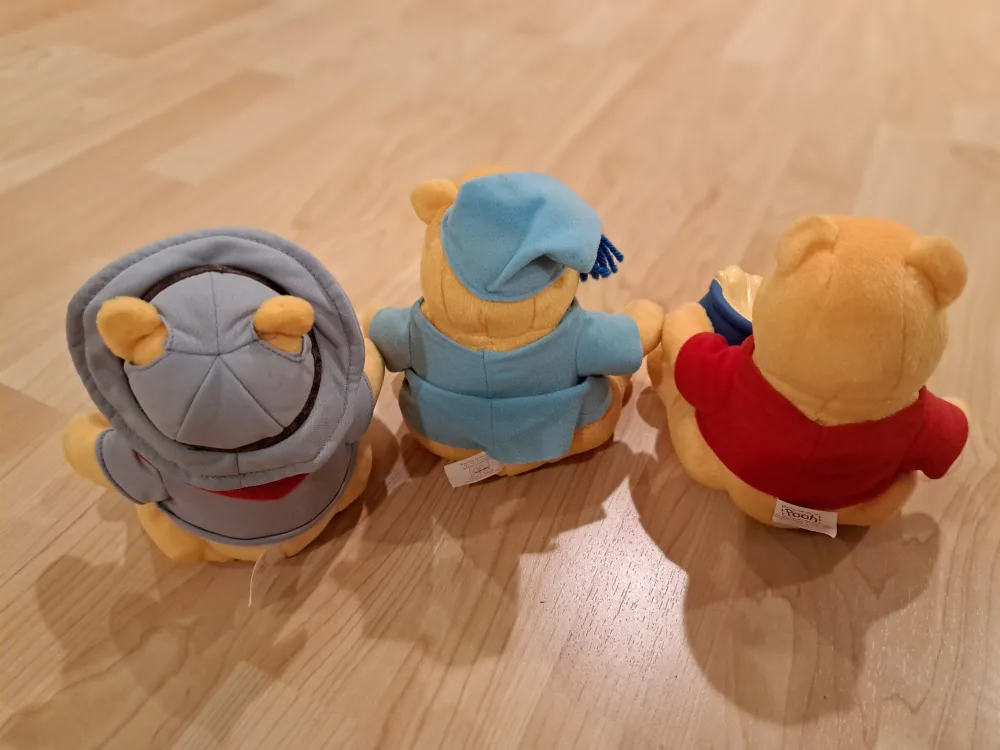 Three 7" Winnie the Pooh Plush Toys image indicator(5)