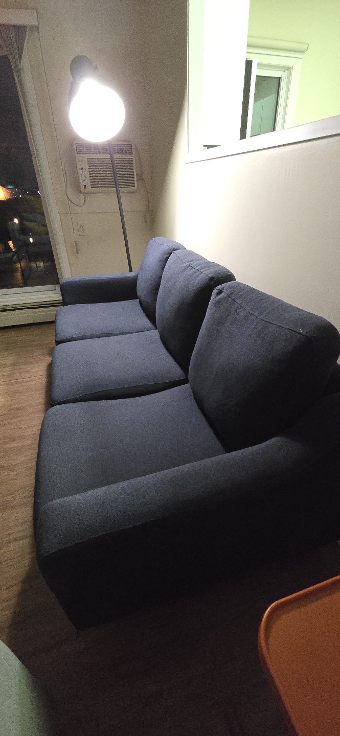 Dark Grey Three-Seater Sofa - photo 4