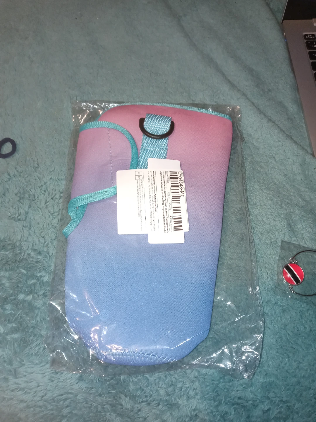 New!!! Neoprene Tumbler Carrier with Shoulder Strap - photo 2