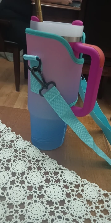 New!!! Neoprene Tumbler Carrier with Shoulder Strap - photo 3
