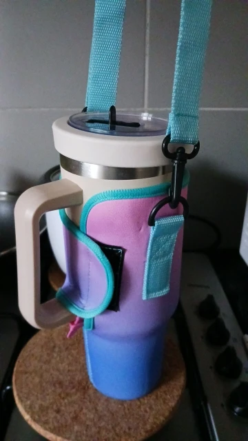New!!! Neoprene Tumbler Carrier with Shoulder Strap - photo 5