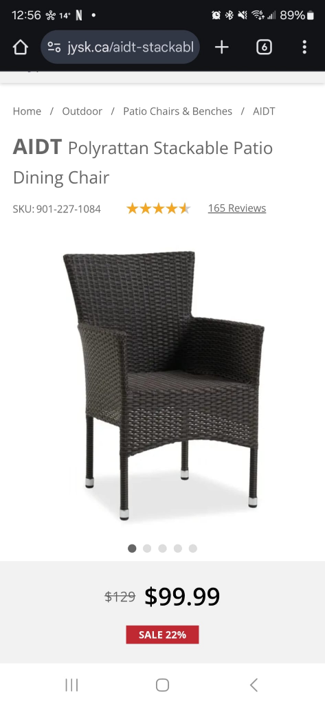 Pair of Outdoor Patio Chairs with Cushions - photo 3