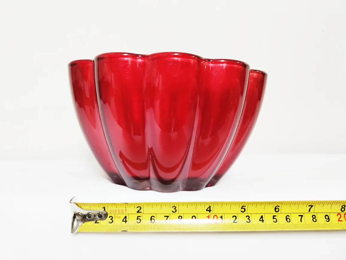 Tall Dark Blue Glass Vase & decor image indicator(6)