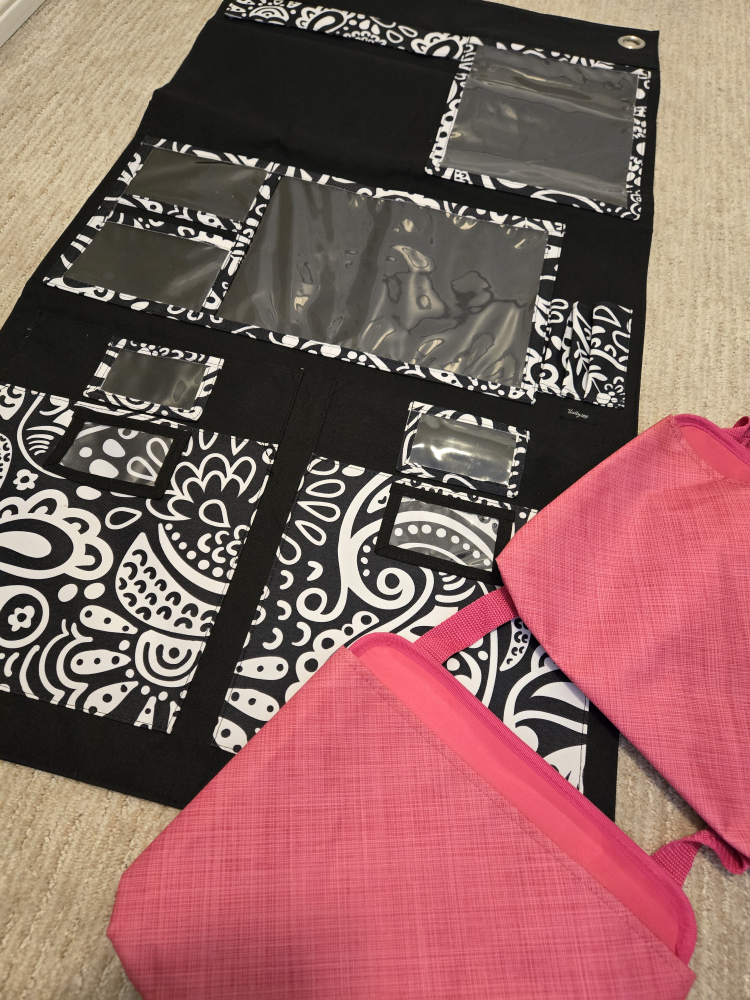 Thirty-One Oh-Snap Pocket Organiser & 2 Hot Pink Pouches - photo 2
