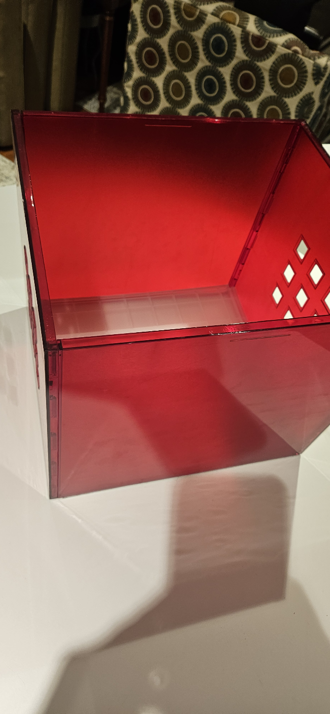 Ikea Kallax Acrylic Storage Bins - Red - photo 3