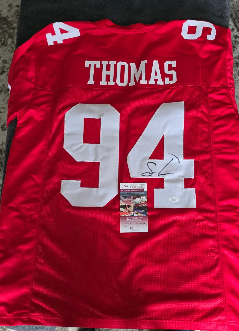 JSA Authenticated Signed #94 Solomon Thomas Jersey image indicator(3)