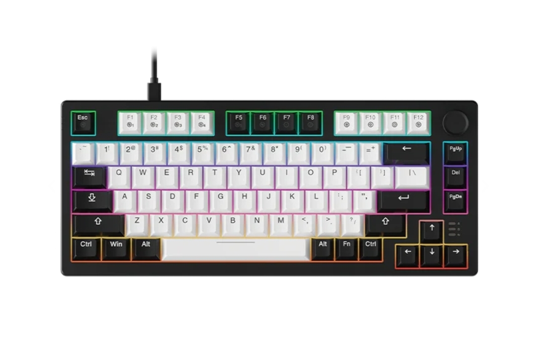60% Mechanical Keyboard with RGB Lighting and Extra Keycaps - photo 4