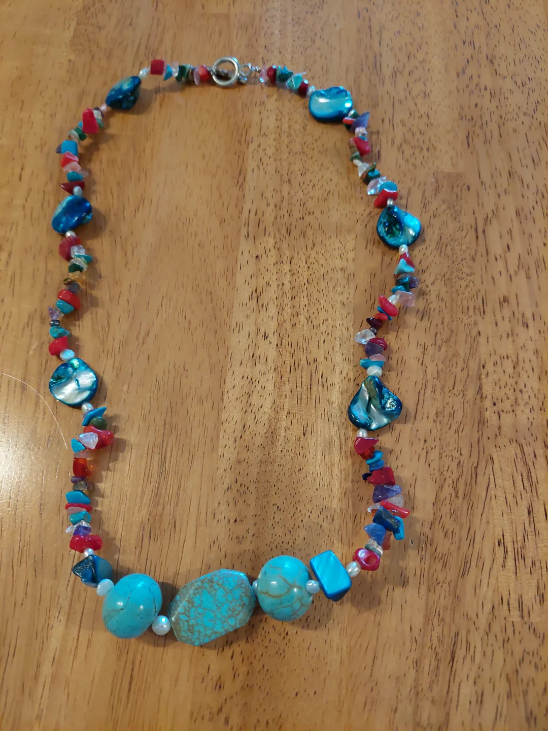 Stunning Turquoise and Multi-Gemstone Necklace image indicator(2)