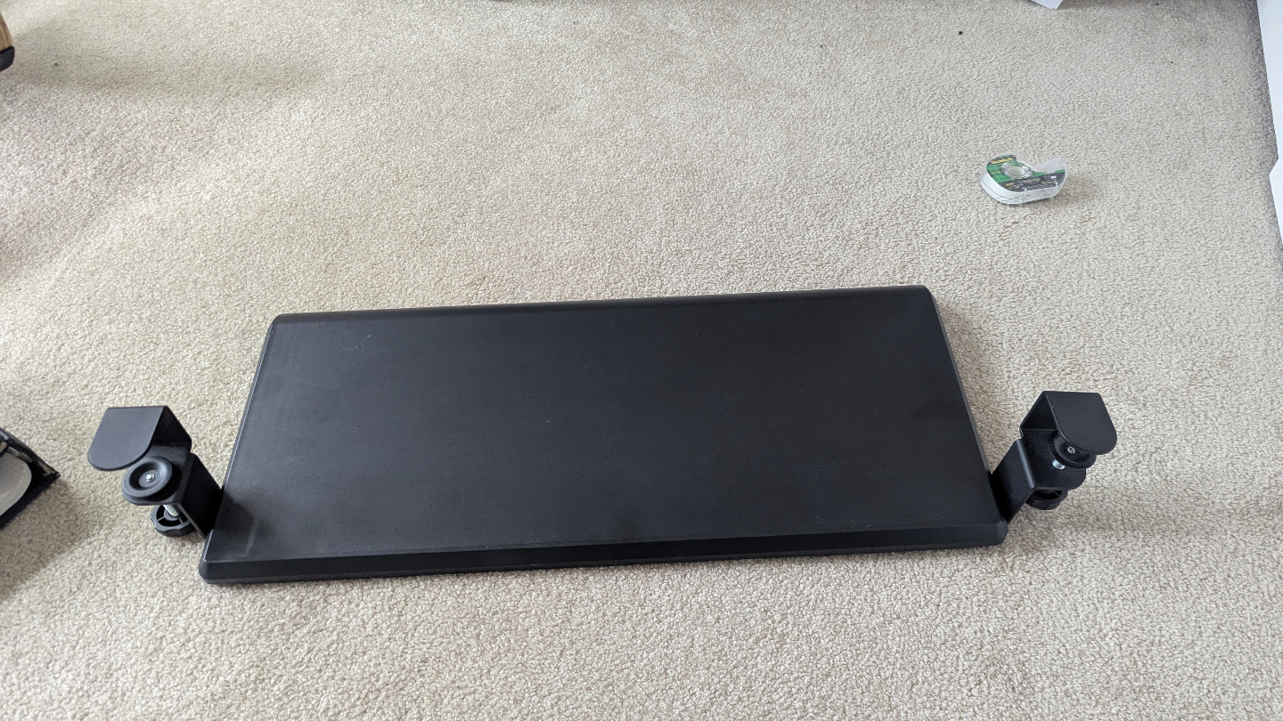 Black Under Desk Keyboard Tray - photo 3