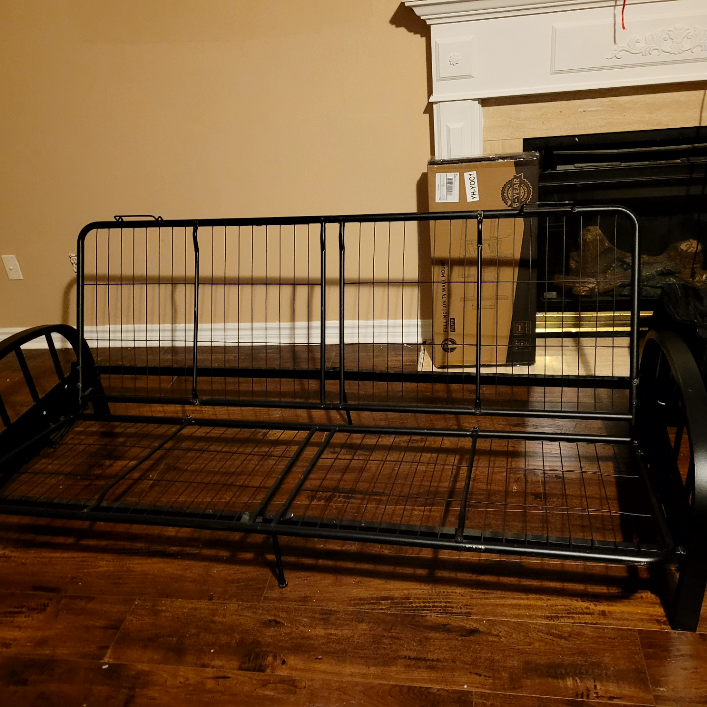 Black Metal Futon Frame - photo 2