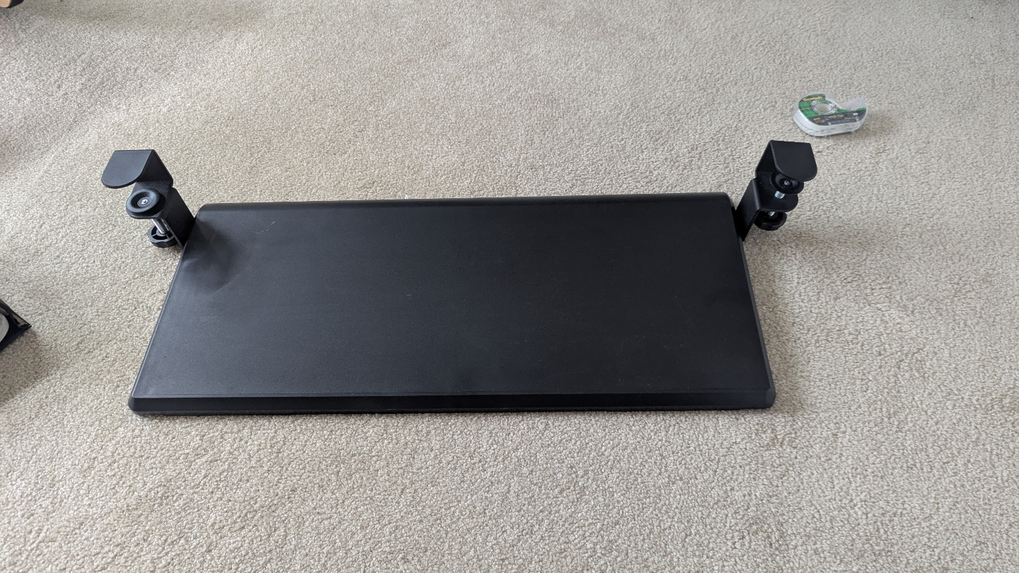 Black Under Desk Keyboard Tray