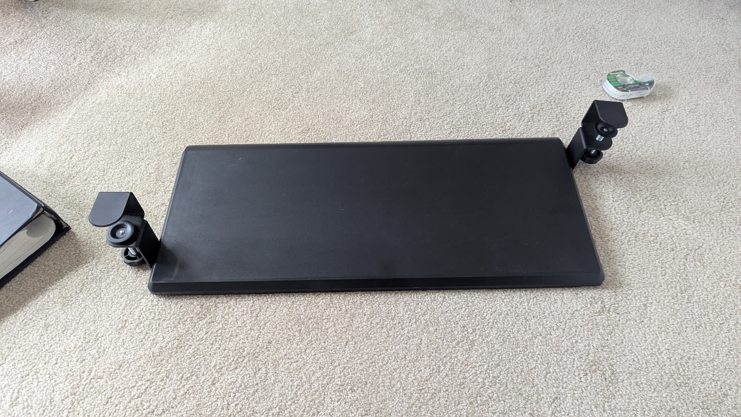 Black Under Desk Keyboard Tray - photo 2