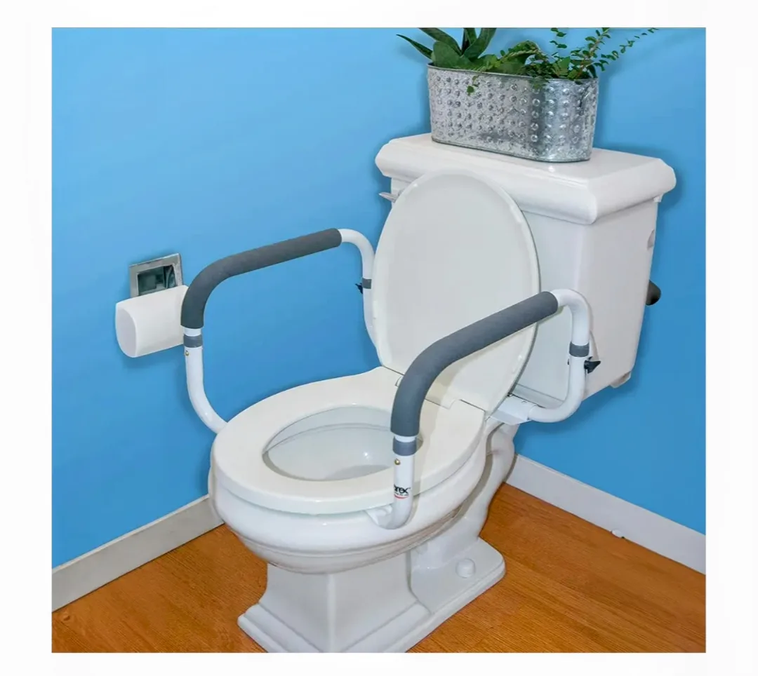 Carex Toilet Safety Frame - Adjustable Toilet Rails image indicator(2)