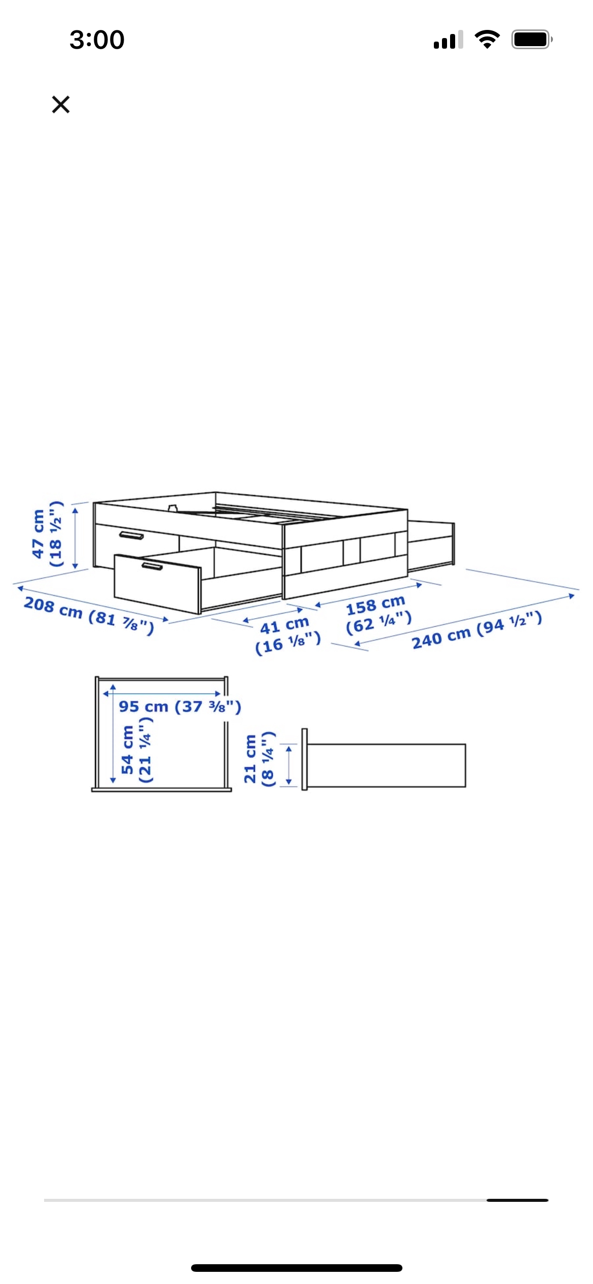 Bed frame with storage - photo 4