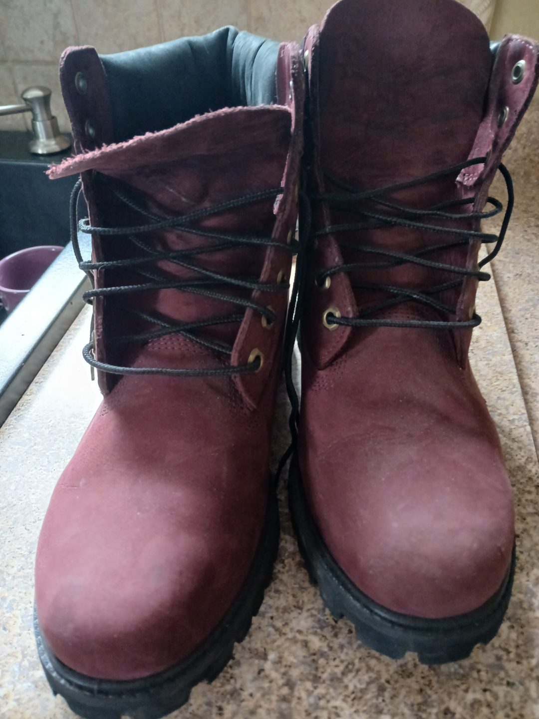 Mens Timberland Boots - Burgundy