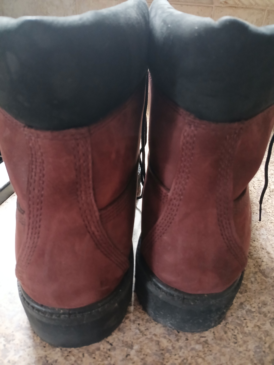Mens Timberland Boots - Burgundy - photo 4
