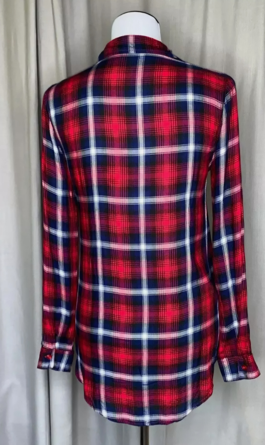 Women's Plaid Button-Down Shirt - photo 2