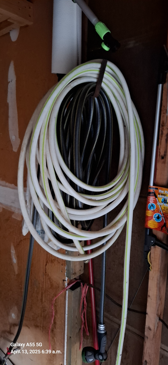 Garden Hose and Spray Nozzle