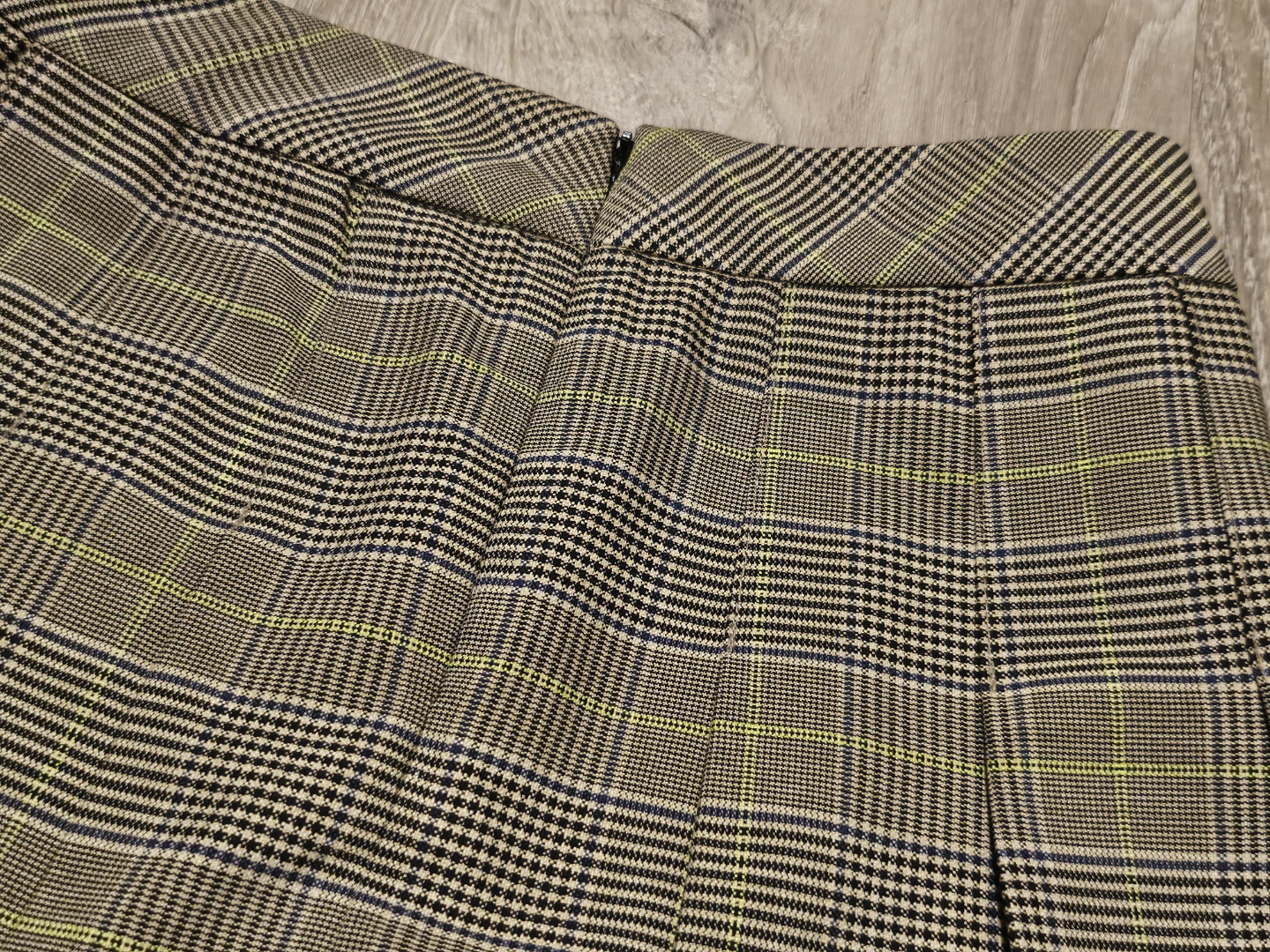 Aritzia Sunday Best Grey Plaid Pleated Mini Skirt Size 00 - photo 5