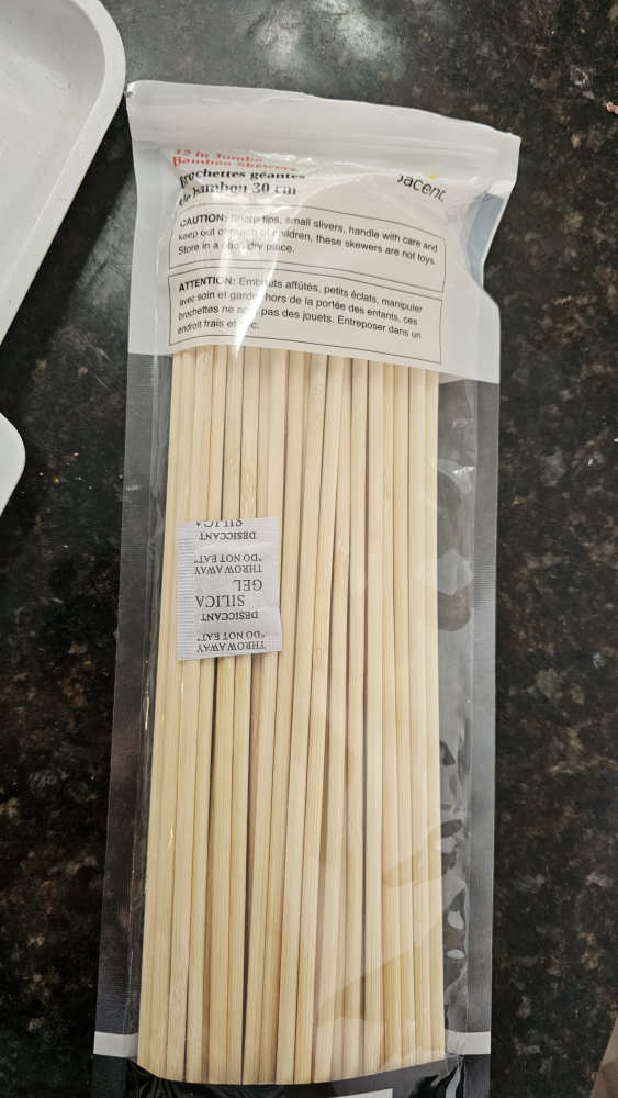 new packed 50 Jumbo Bamboo Skewers - photo 2