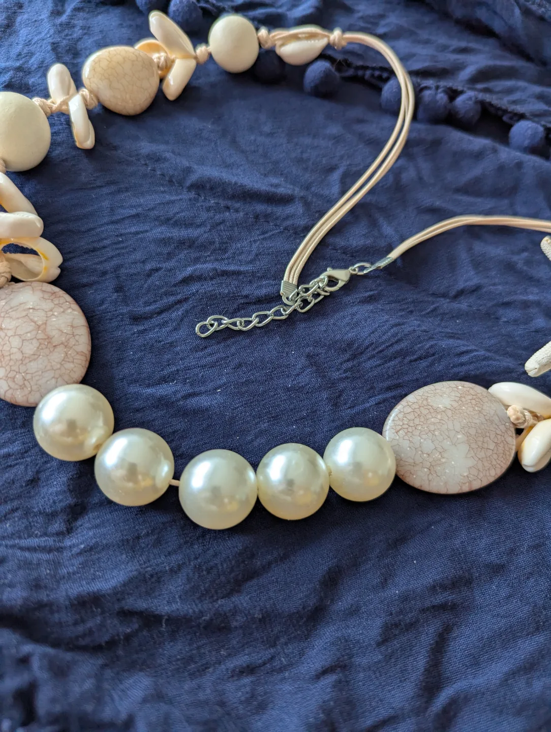 Beaded Statement Necklace with Starfish Charm image indicator(2)