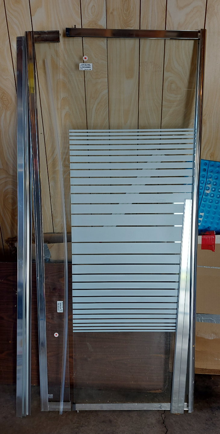 Shower Door Frame and Glass