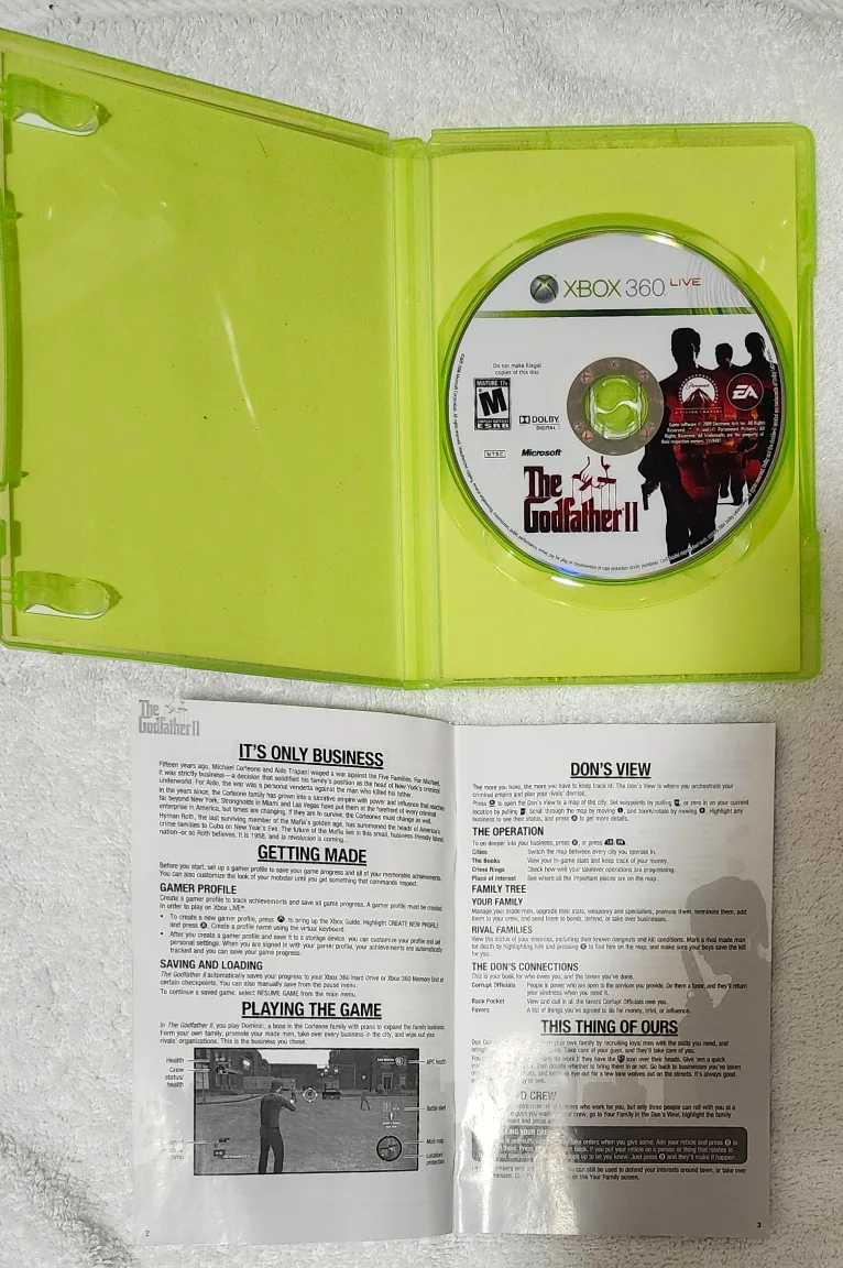 The Godfather 2 II (Xbox 360) CIB Complete - Excellent Condition image indicator(2)