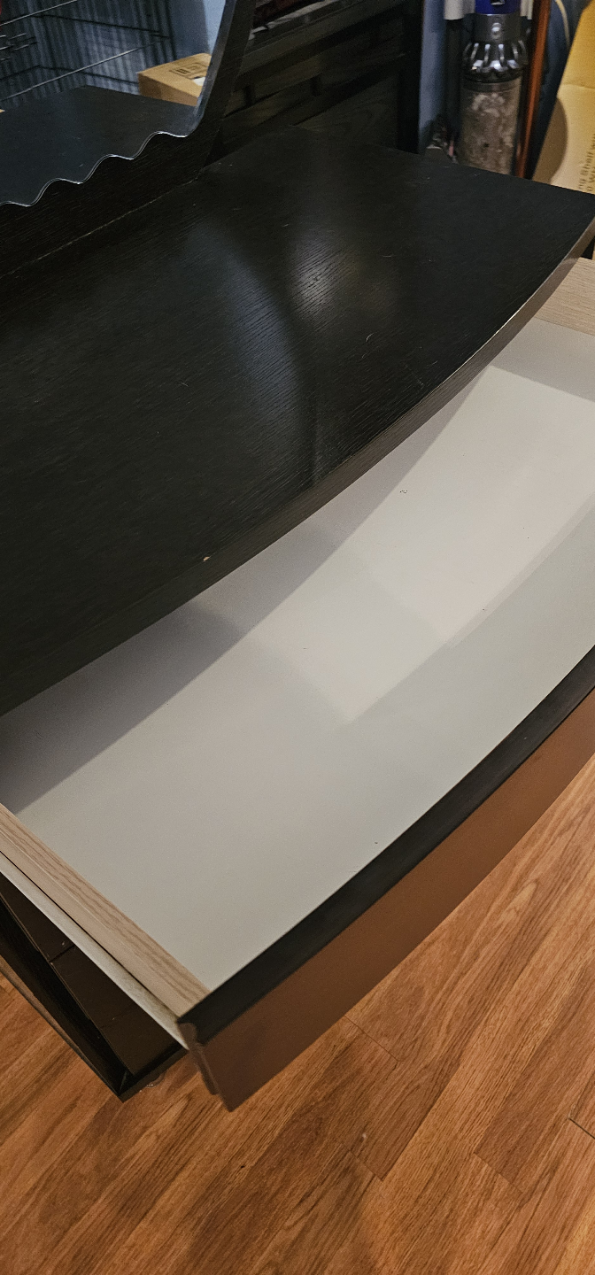 Dark Brown Vanity with Mirror - photo 2
