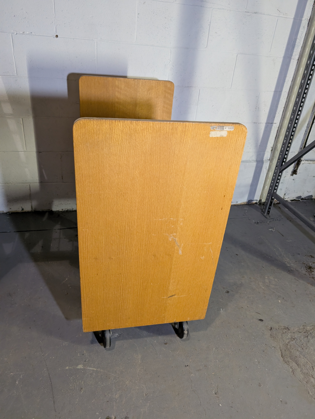 Wooden Two-Shelf Rolling Cart, Free delivery - photo 2
