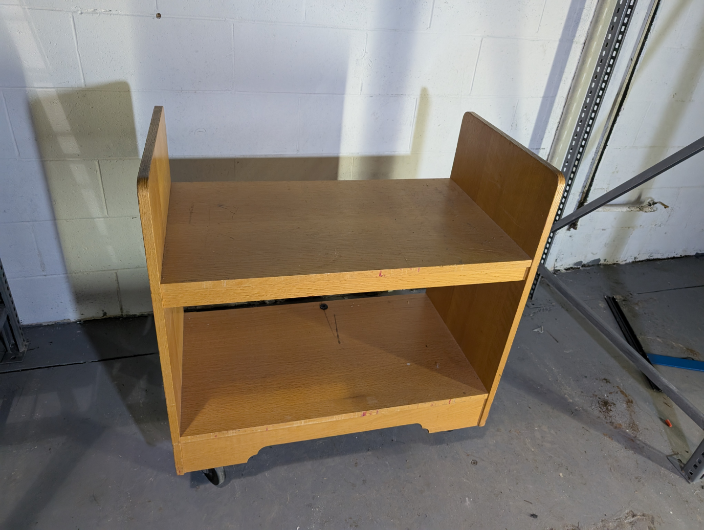 Wooden Two-Shelf Rolling Cart, Free delivery - photo 3
