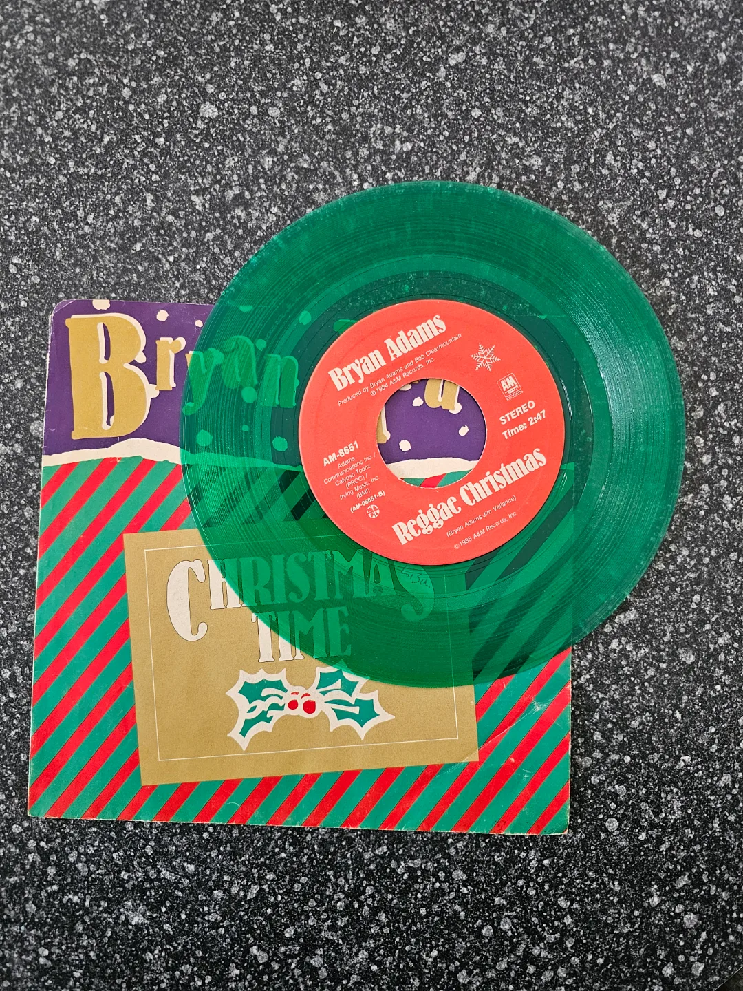 Bryan Adams - Christmas Time 7" Single - Reggae Christmas image indicator(3)