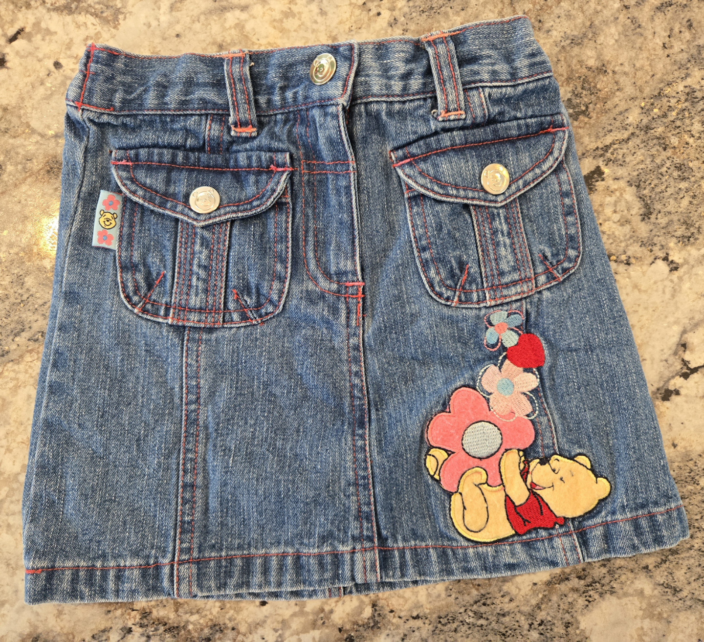 2T Disney Winnie the Pooh Denim Skirt
