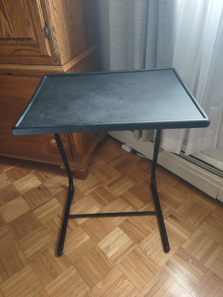 Black TV Tray Table