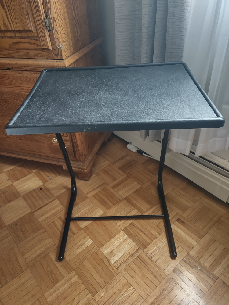 Black TV Tray Table - photo 2