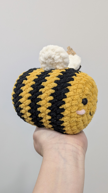 Handmade Crochet Bumble Bee Plush Toy - photo 2