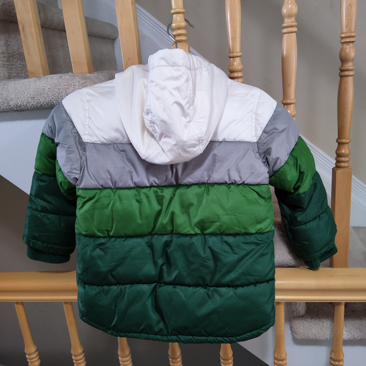 Kids' Colour-Block Puffer Jacket - Size 5T - photo 4