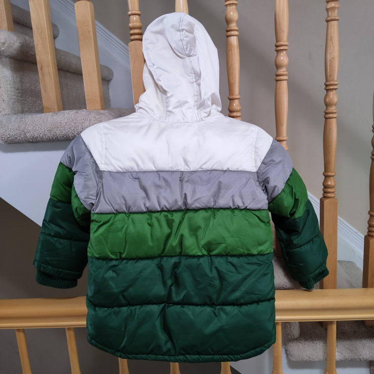 Kids' Colour-Block Puffer Jacket - Size 5T - photo 5