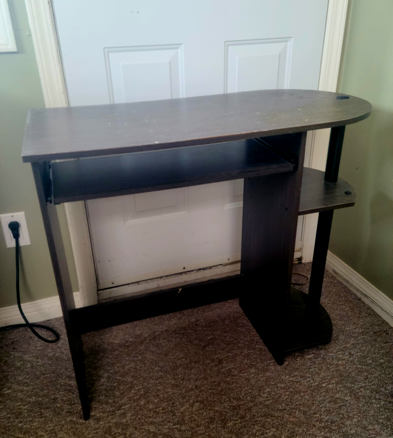 Small Dark Brown Computer Desk